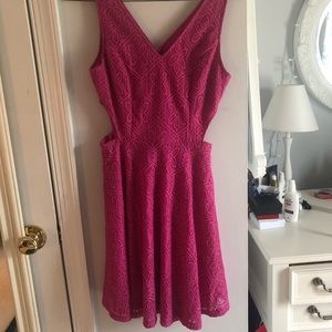 neon pink Francescas dress